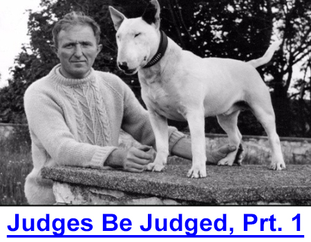 JUDGES BE JUDGED - PART 1 - A judge who awards a dog show prize should be honest and fearless, calm and composed - canine traits on which good character and working aptitude are founded.