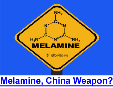 MELAMINE RISK, CHINA'S SECRET WEAPON? FDA warning ignored by media as offshore manufacturing imports contaminated ingredients.