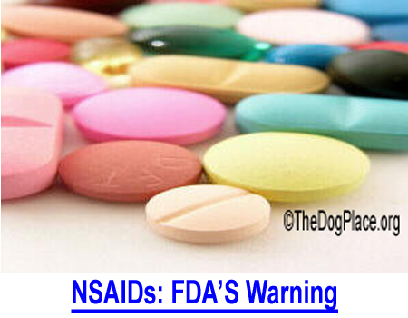 NSAIDS: FDA WARNING - The Animal Veterinary Safety section released this information on risky side effects of Anti-inflammatory pain meds.