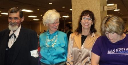 Editor and Toy Fox Terrier friends